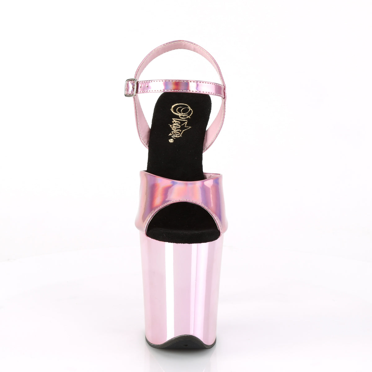 Pleaser Sandales pour femmes FLAMINGO-809hg B. hologramme rose / b. Chrome rose