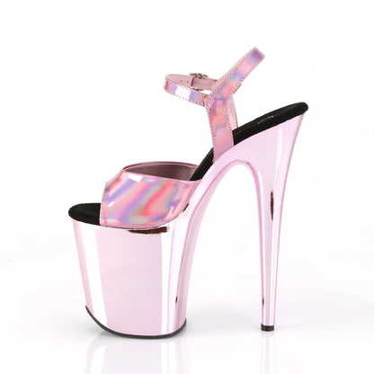 Pleaser Sandales pour femmes FLAMINGO-809hg B. hologramme rose / b. Chrome rose
