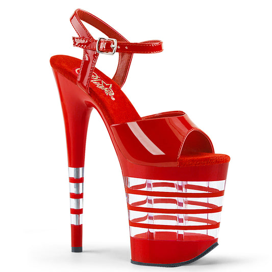Pleaser Womens Sandals FLAMINGO-809LN Red Pat/Red