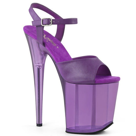 Pleaser Sandales pour femmes FLAMINGO-809T en similicuir pour violet / violet givré