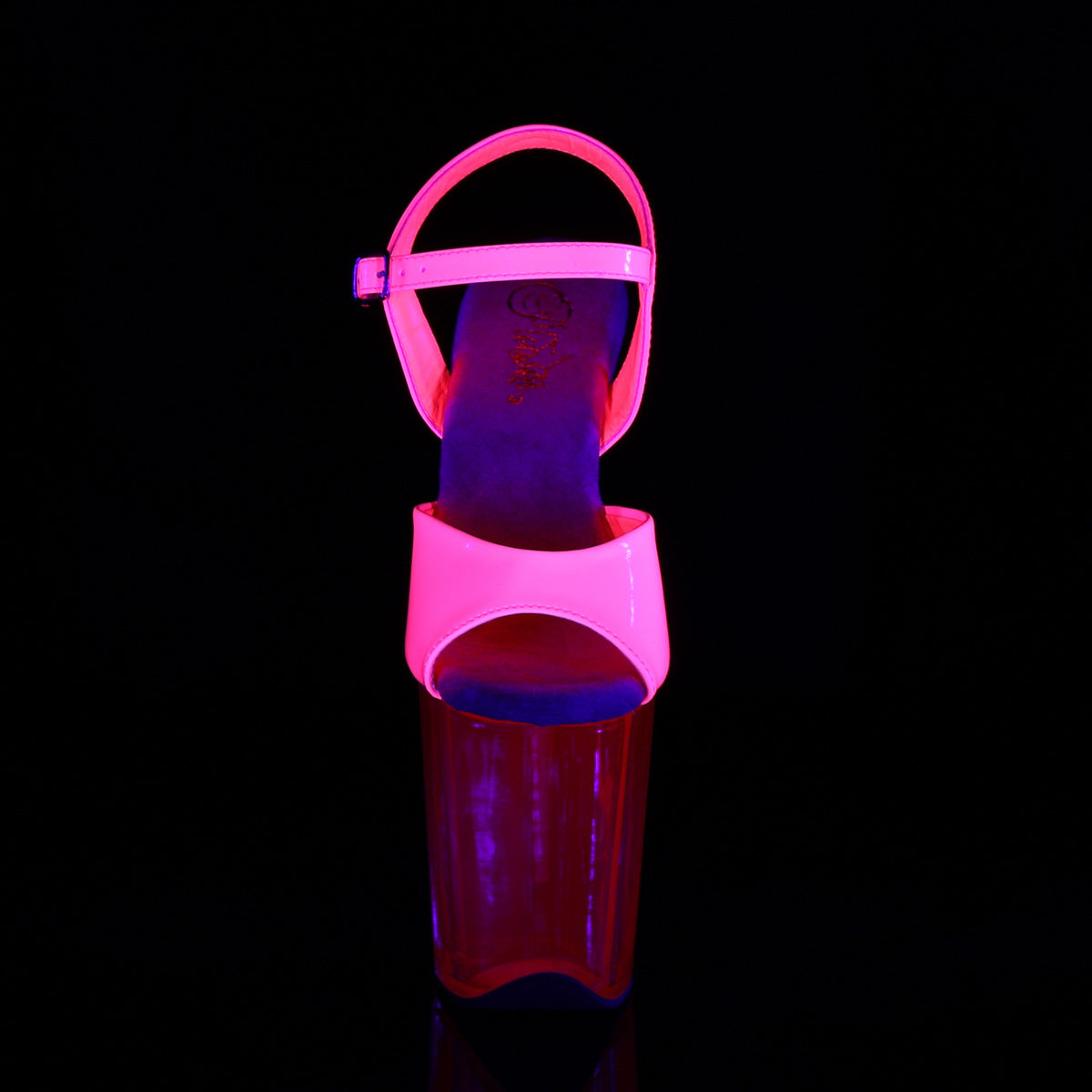 Pleaser Sandales pour femmes FLAMINGO-809uvt néon H. Pat / h rose. Rose teinté