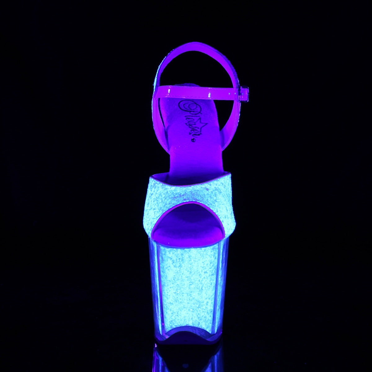 Pleaser Sandales pour femmes FLAMINGO-810vg néon opal scintillant / jeu d'opal au néon