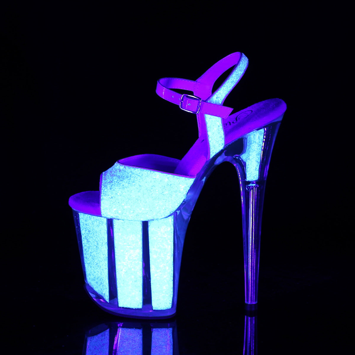 Pleaser Sandales pour femmes FLAMINGO-810vg néon opal scintillant / jeu d'opal au néon