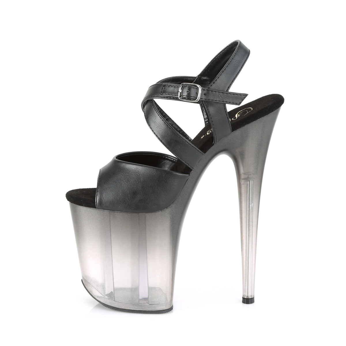Pleaser Sandales pour femmes FLAMINGO-822T BLK FAUX CUIR / FADED BLK