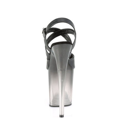 Pleaser Sandales pour femmes FLAMINGO-822T BLK FAUX CUIR / FADED BLK