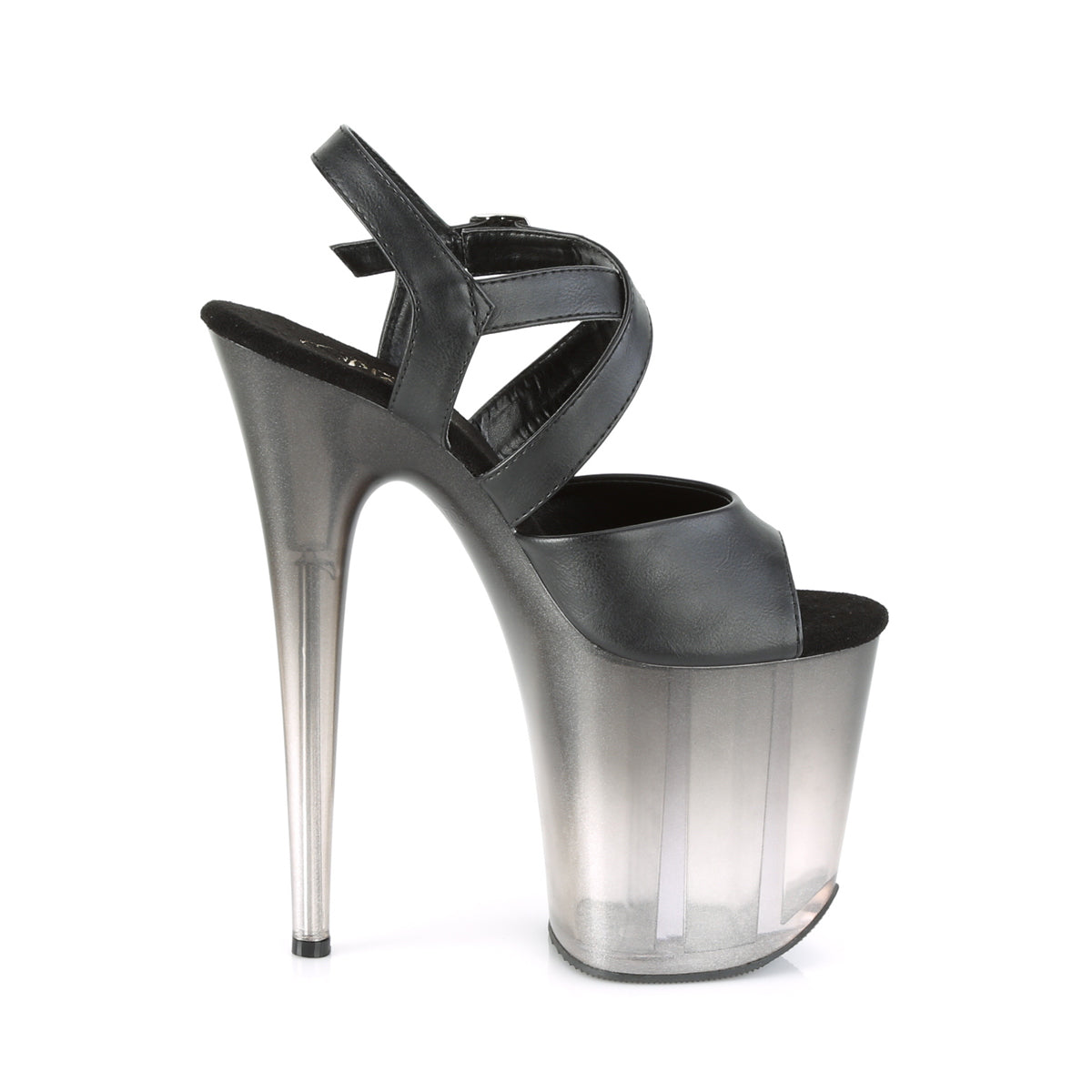 Pleaser Sandales pour femmes FLAMINGO-822T BLK FAUX CUIR / FADED BLK
