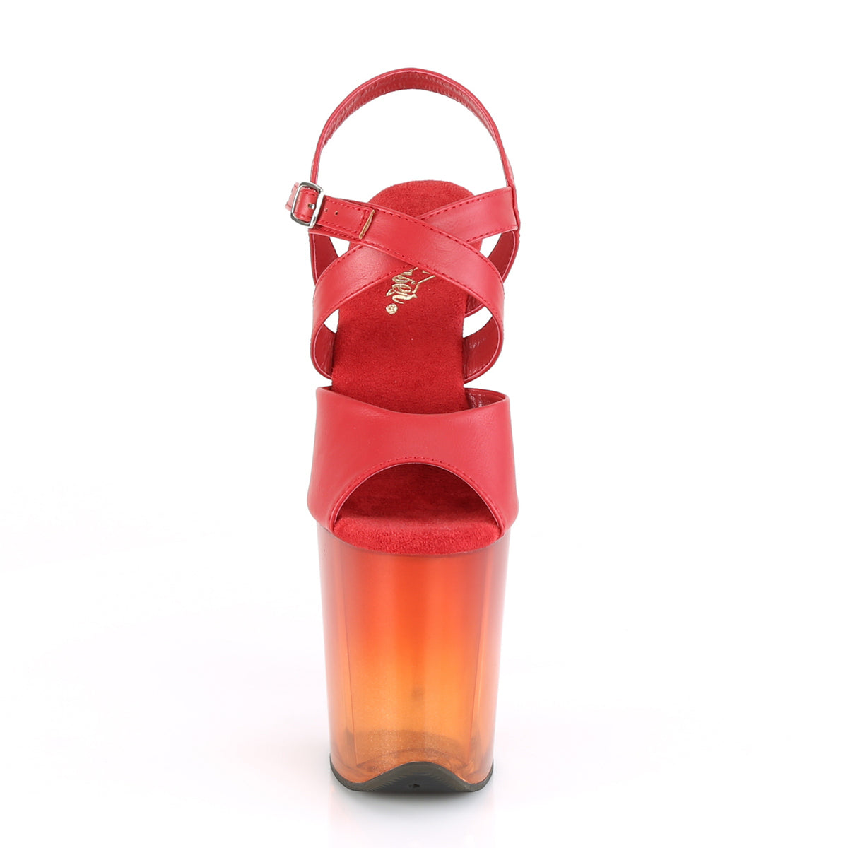 Pleaser Sandales pour femmes FLAMINGO-822t en forme de faux rouge / rouge fané