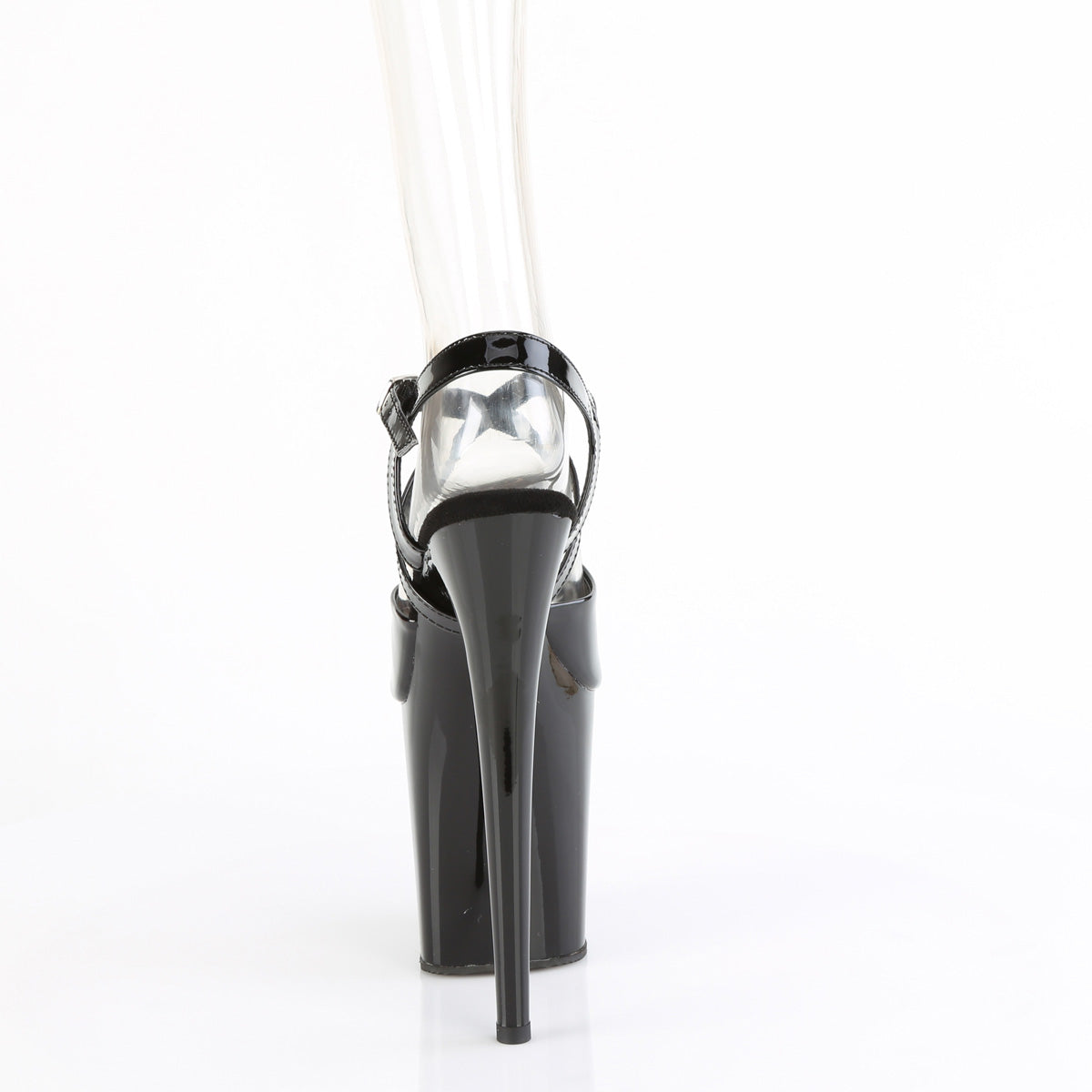 Pleaser   FLAMINGO-824 BLK PAT / BLK