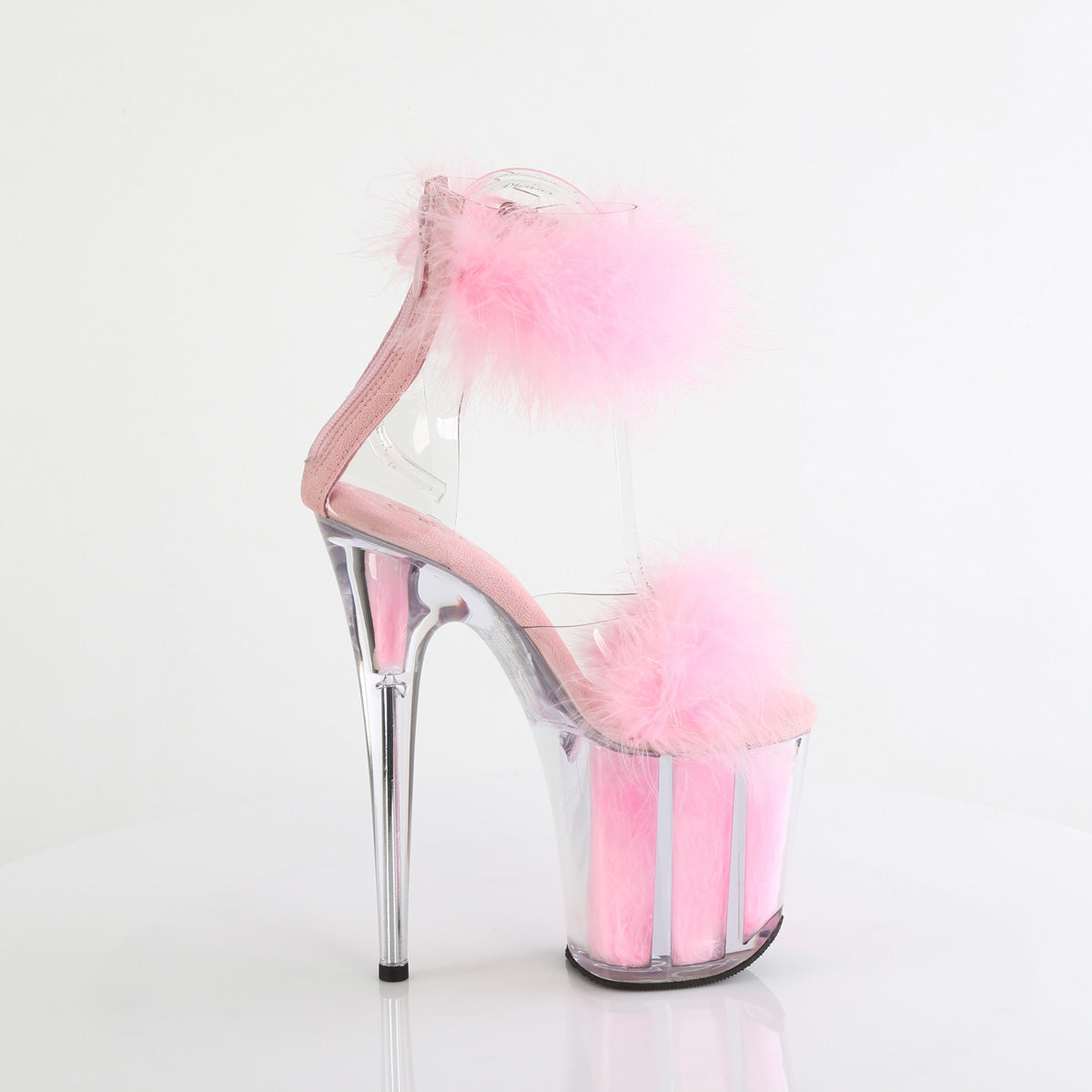 Pleaser   FLAMINGO-824F Clr-B. Pink Fur/M