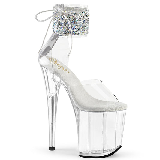 Pleaser   FLAMINGO-824RS-02 CLR-SLV AB RS / CLR