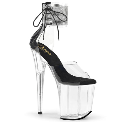 Pleaser   FLAMINGO-824RS CLR-BLK / CLR