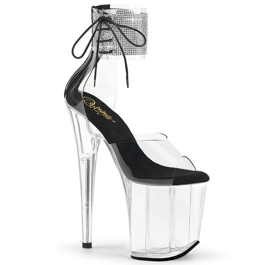 Pleaser   FLAMINGO-824RS CLR-BLK / CLR