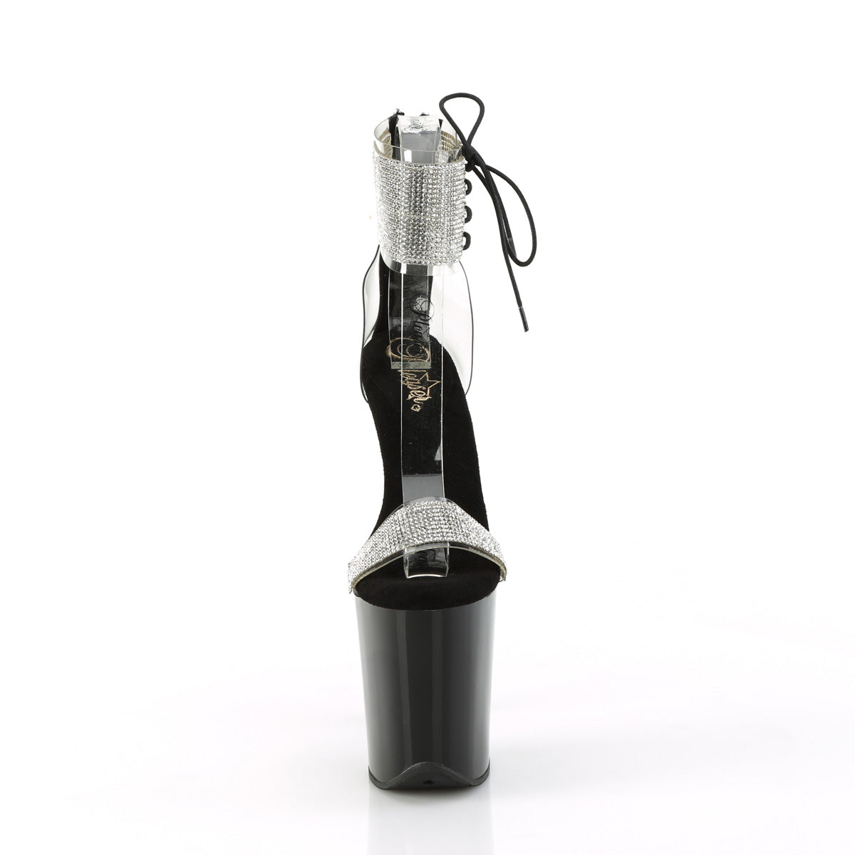 Pleaser   FLAMINGO-827RS CLR-BLK / BLK