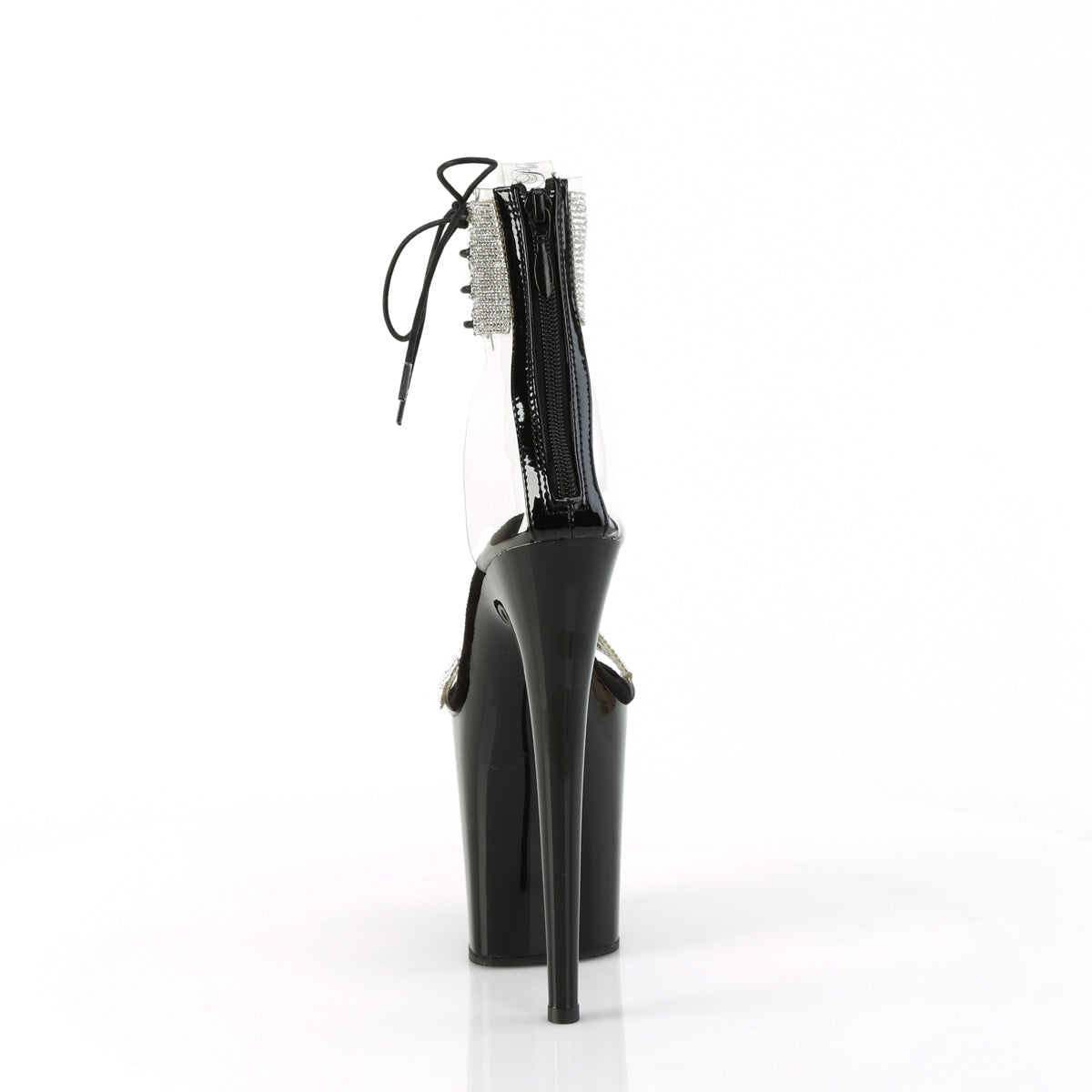 Pleaser   FLAMINGO-827RS CLR-BLK / BLK