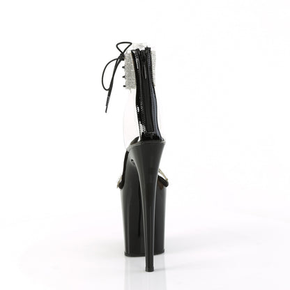 Pleaser   FLAMINGO-827RS CLR-BLK / BLK