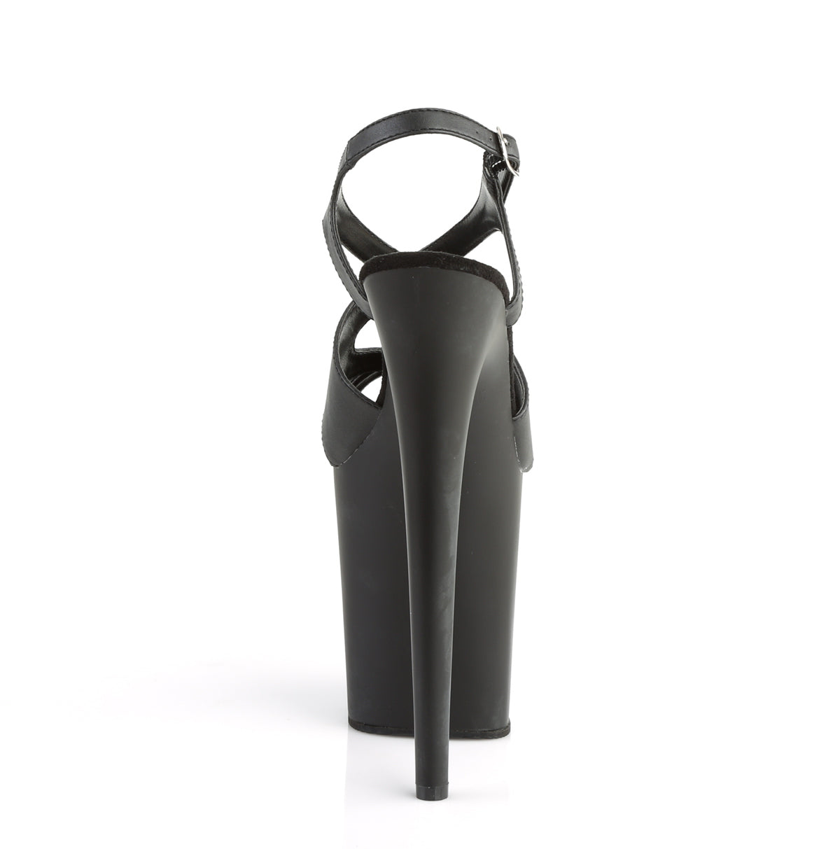 Pleaser Sandales pour femmes FLAMINGO-831 BLK FAUX CUIR / BLK MATTE