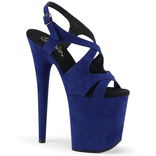Pleaser Sandales pour femmes FLAMINGO-831fs royal bleu faux daim / daim bleu royal bleu
