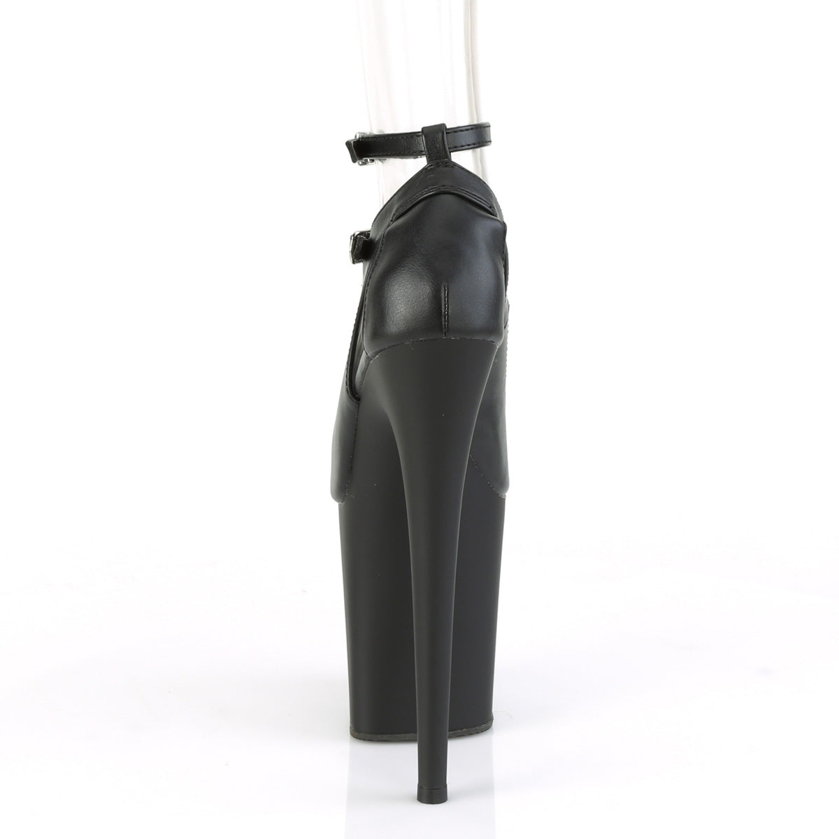 Pleaser Sandales pour femmes FLAMINGO-850 Blk Faux Cuir / Blk Matte