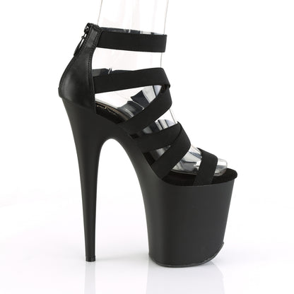 Pleaser Sandales pour femmes FLAMINGO-859 BLK BAND BAND-FAUX CUIR / BLK MATTE