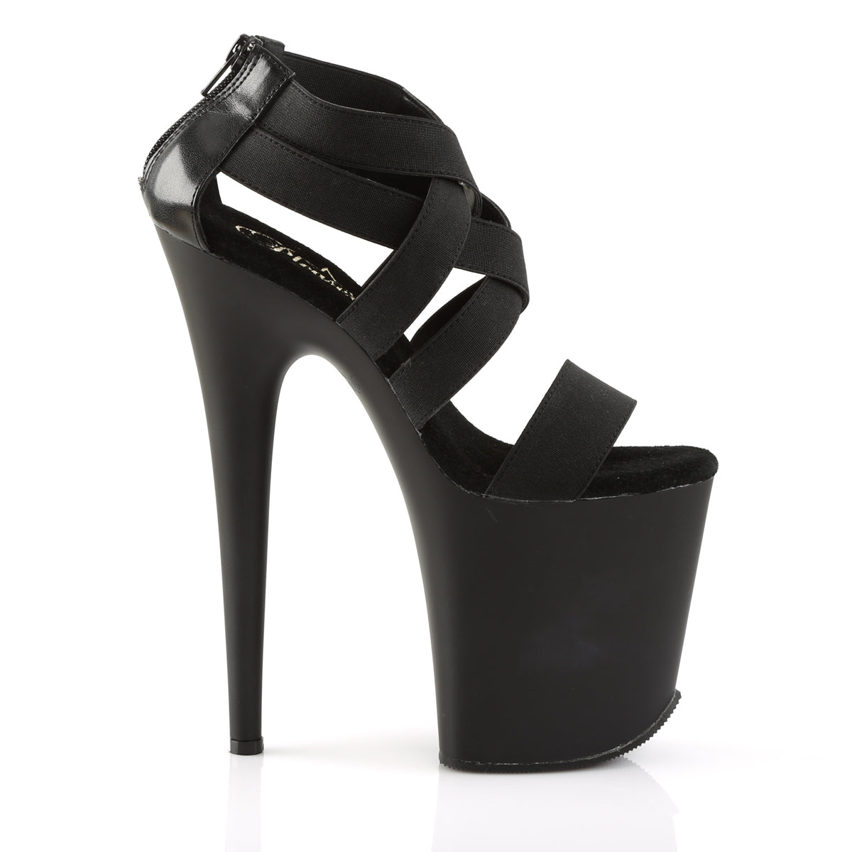 Pleaser Sandales pour femmes FLAMINGO-869 BLK BAND BAND-FAUX CUIR / BLK MATTE