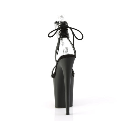 Pleaser   FLAMINGO-870 Blk Faux Leather-RS/Blk Matte