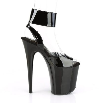 Pleaser Sandales pour femmes FLAMINGO-891 BLK PAT / BLK