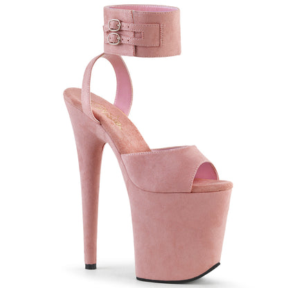 Pleaser Sandales pour femmes FLAMINGO-891 Faux daim rose / daim fausse rose
