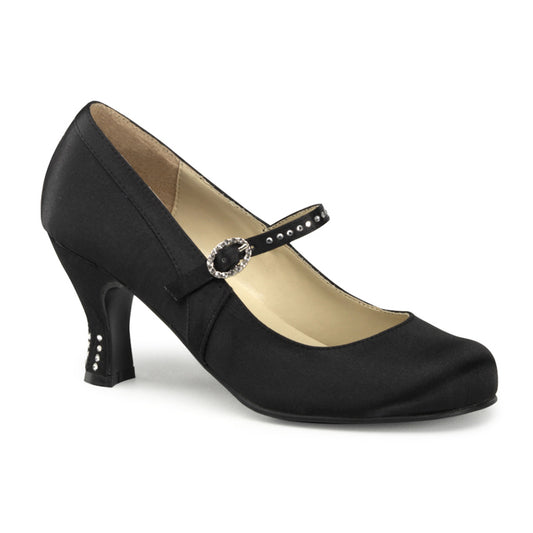 Funtasma Pompes pour femmes FLAPPER-20 blk satin pu