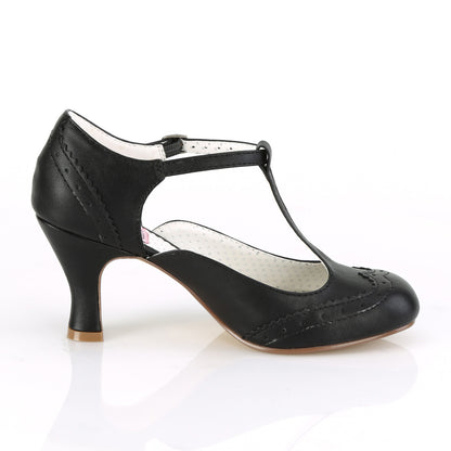 Pin Up Couture Pompes pour femmes FLAPPER-26 blk pu