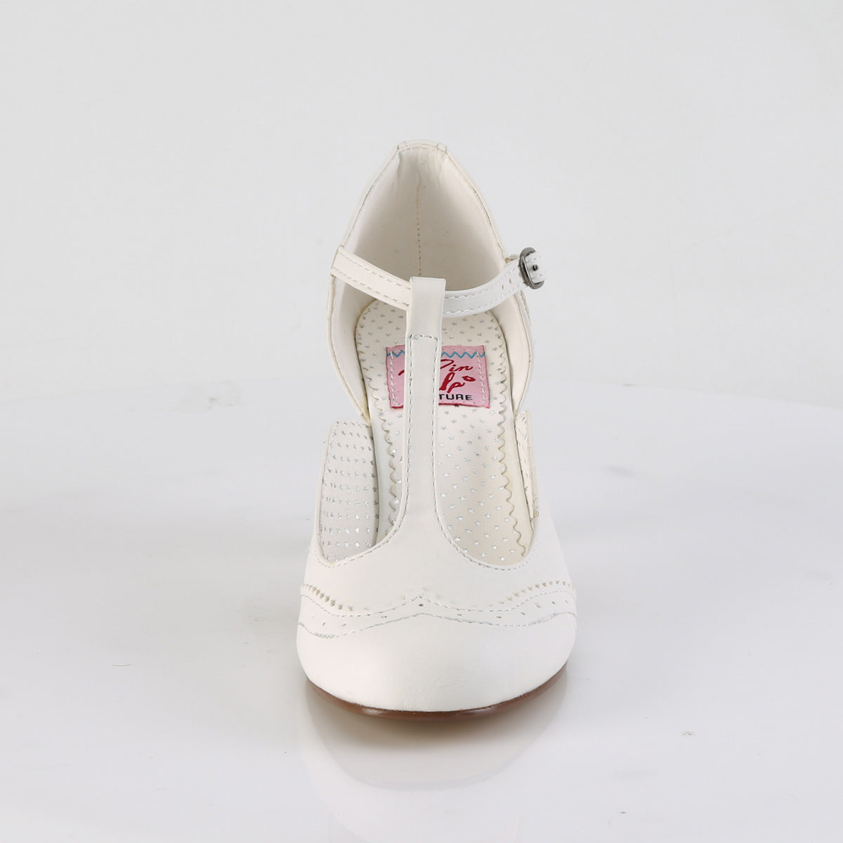 Pin Up Couture Pompes pour femmes FLAPPER-26 wht pu