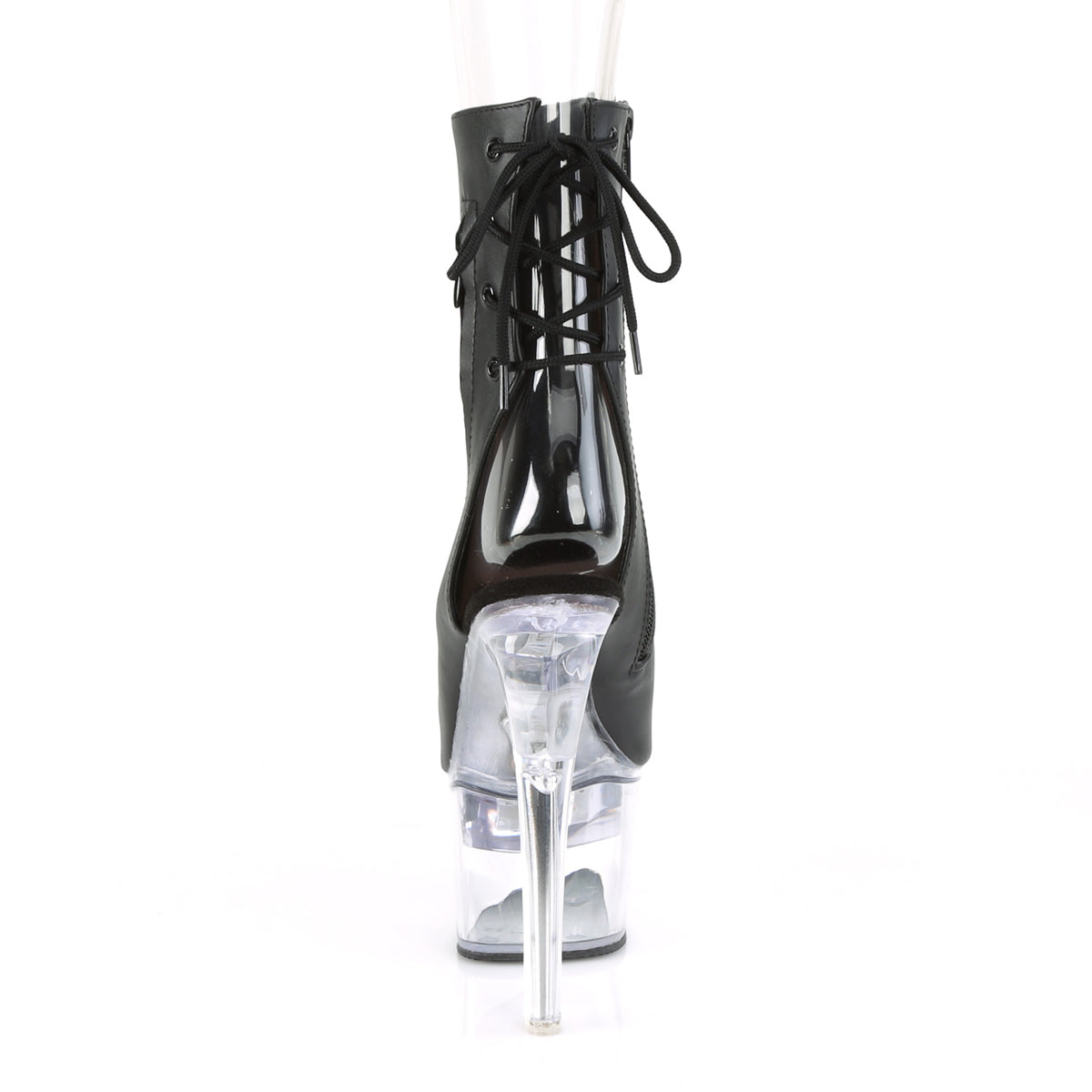 Pleaser Bottines pour femmes FLASHDANCE-1018-7 Blk Faux Cuir / CLR