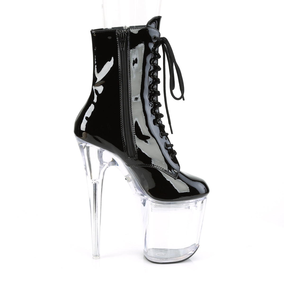 Pleaser Bottines pour femmes FLASHDANCE-1020-8 BLK PAT / CLR