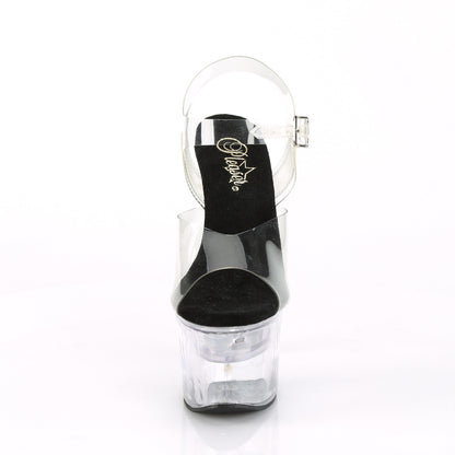 Pleaser Sandales pour femmes FLASHDANCE-708 CLR-BLK / CLR