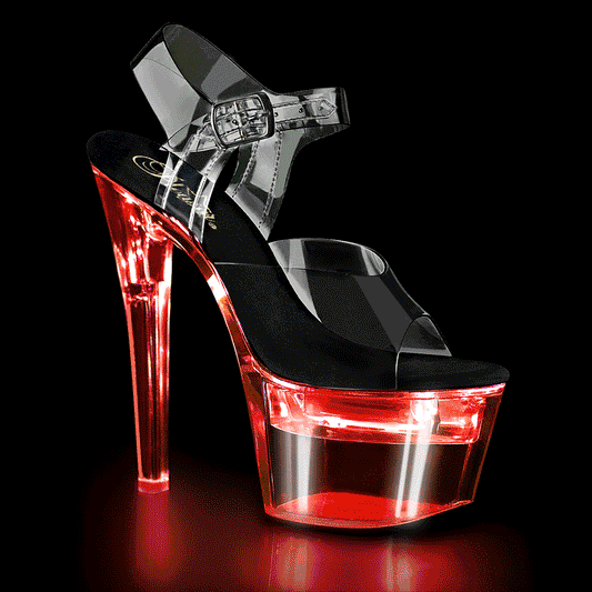 Pleaser Sandales pour femmes FLASHDANCE-708 CLR-BLK / CLR