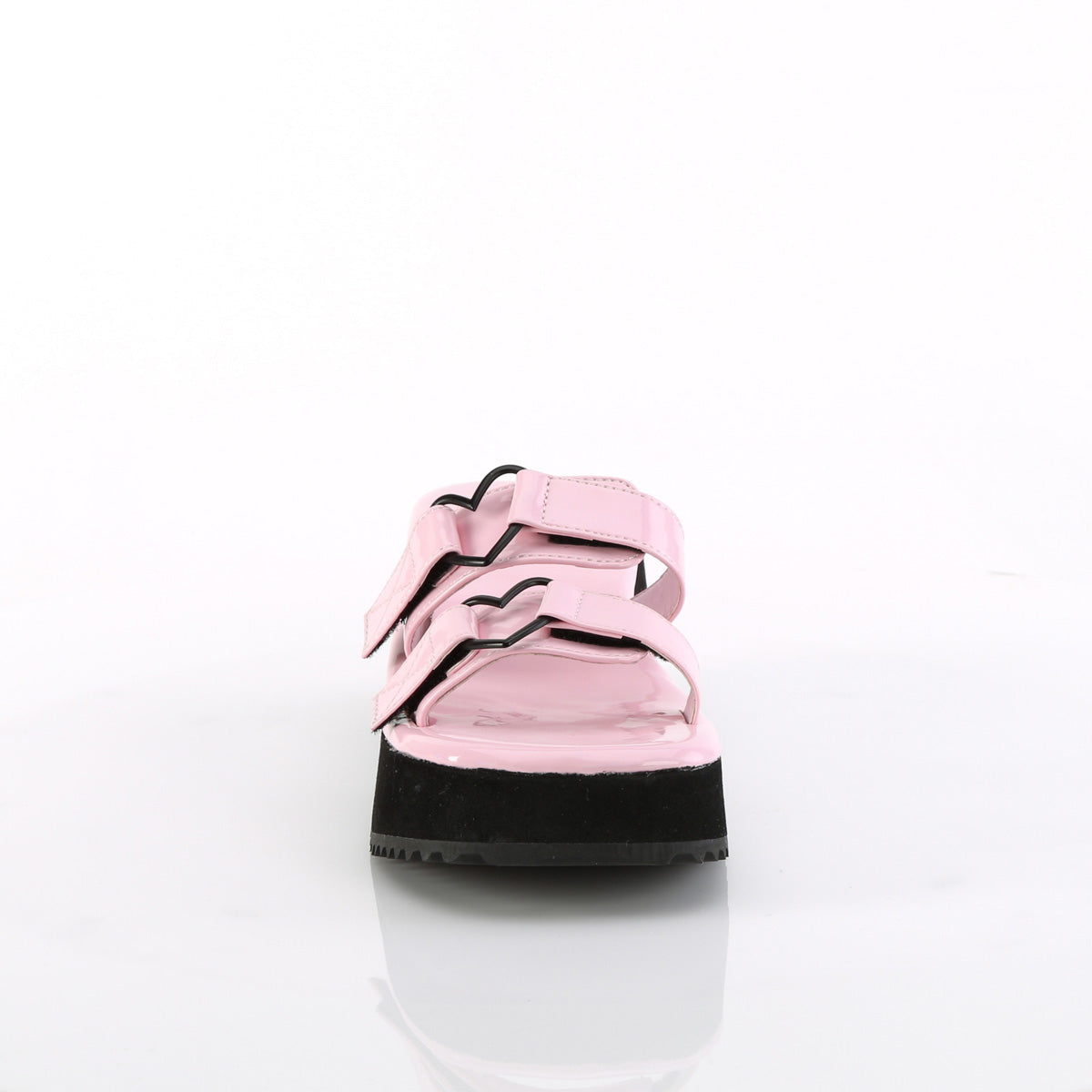 DemoniaCult  Des sandales FLIP-12 B. Holo rose Pat