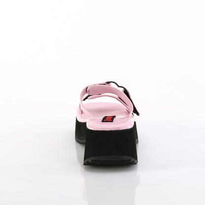 DemoniaCult  Des sandales FLIP-12 B. Holo rose Pat