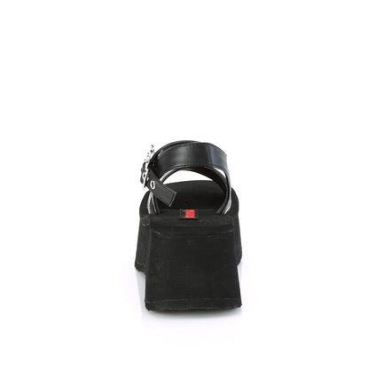 DemoniaCult  Des sandales FUNN-10 cuir végétalien BLK