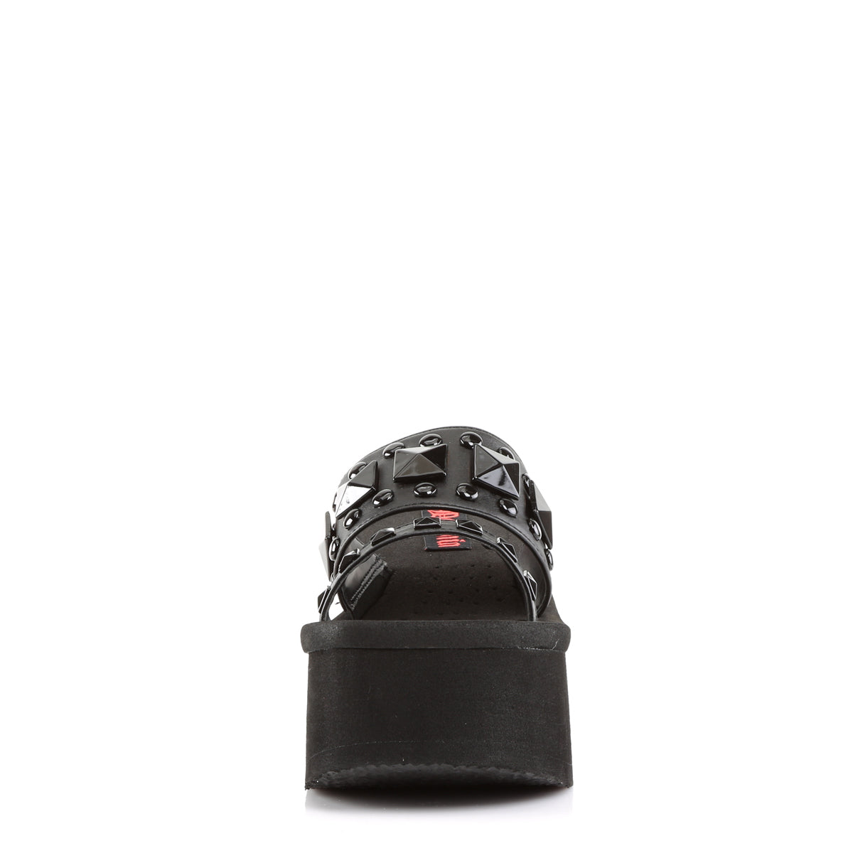 DemoniaCult Womens Sandals FUNN-18 Blk Vegan Leather