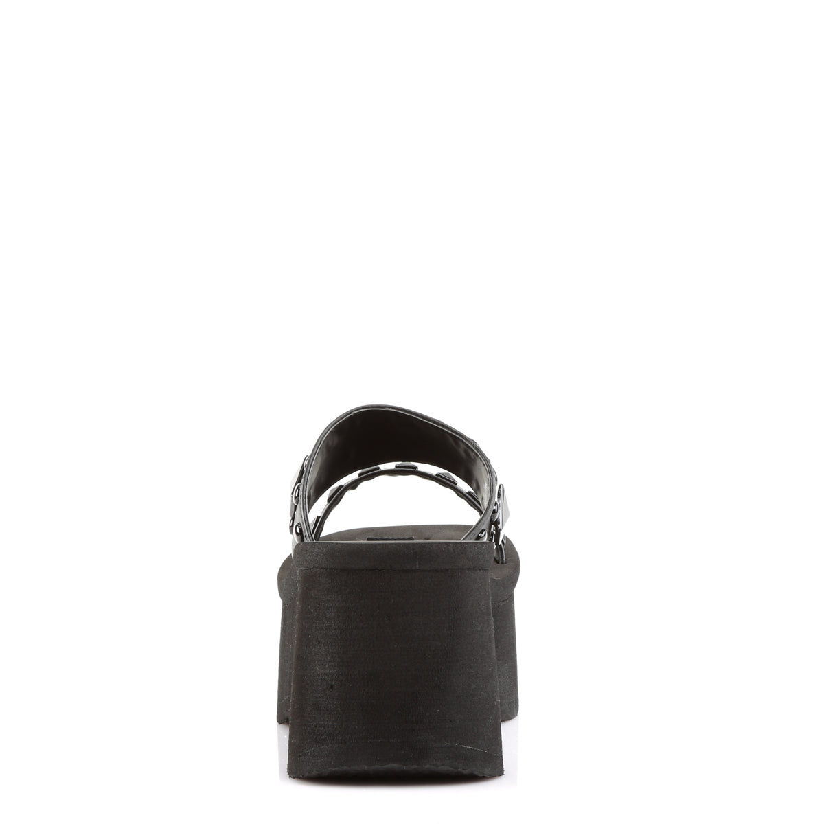 DemoniaCult Womens Sandals FUNN-18 Blk Vegan Leather