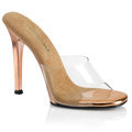 Fabulicious Sandales pour femmes GALA-01 chrome or rose-rose / rose