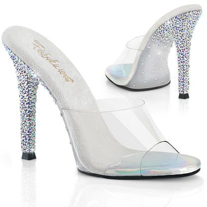 Fabulicious Women's Shoes GALA-01DSP Clr/Slv AB RS