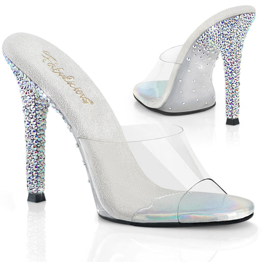 Fabulicious Women's Shoes GALA-01DSP Clr/Slv AB RS