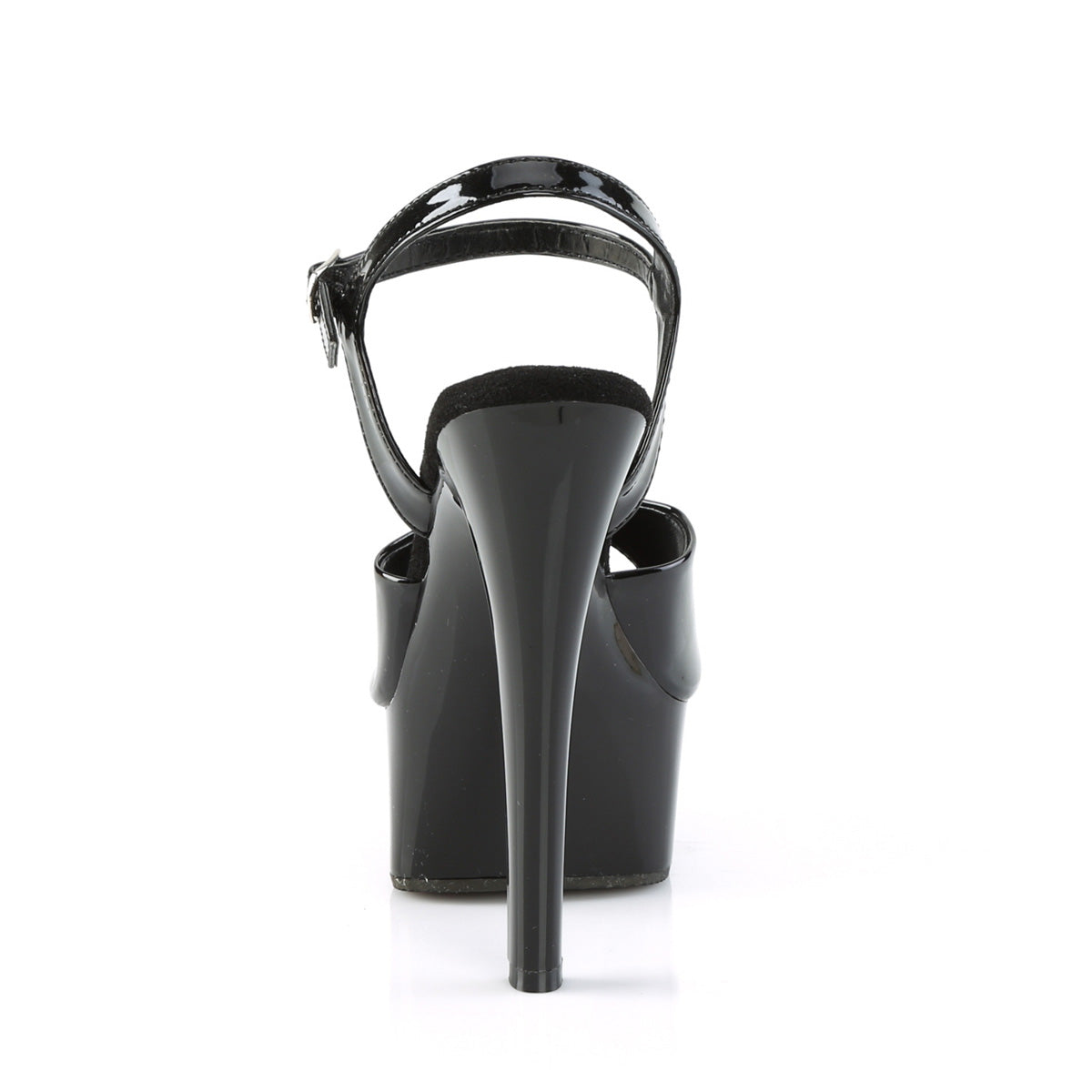 Pleaser  Des sandales GLEAM-609 BLK PAT / BLK
