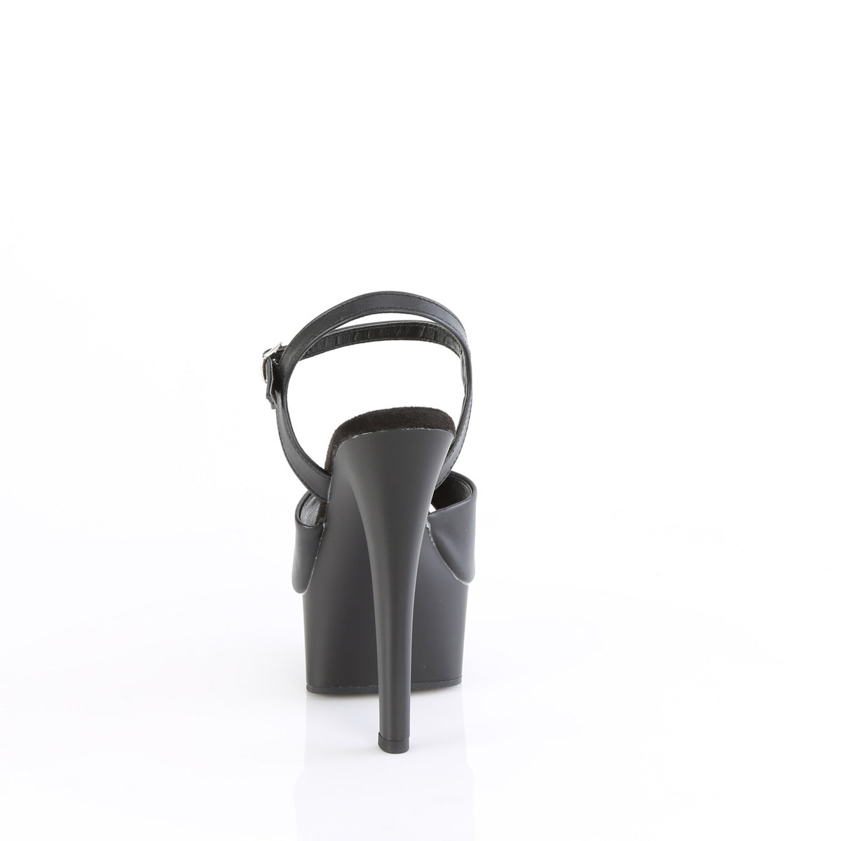 Pleaser   GLEAM-609 Blk Faux Leather-Blk Matte