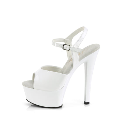 Pleaser  Sandals GLEAM-609 Wht Pat/Wht