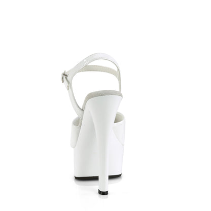 Pleaser  Sandals GLEAM-609 Wht Pat/Wht