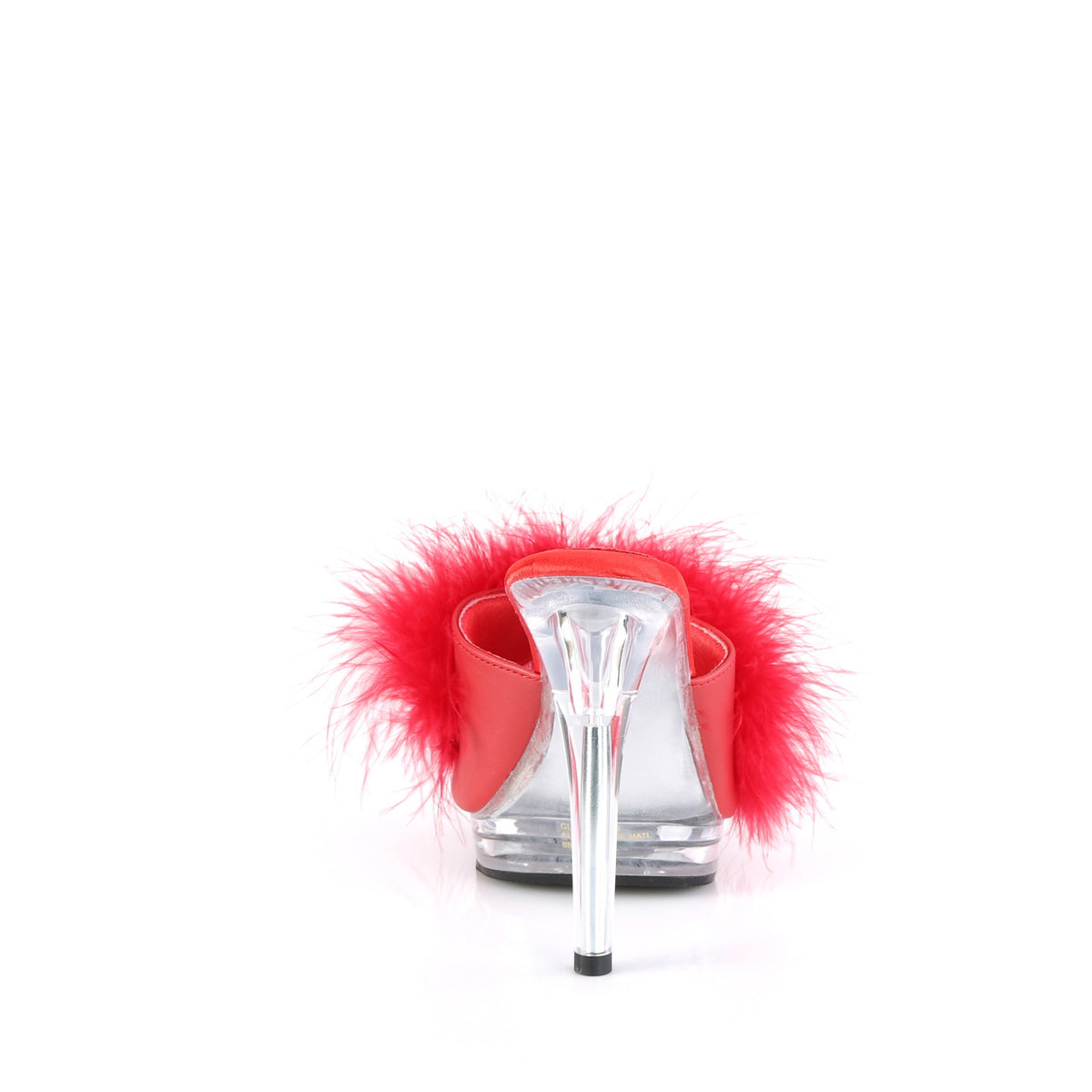 Fabulicious  Des sandales GLORY-501F-8 FAUX FAUX ROUGE-FUR / CLR