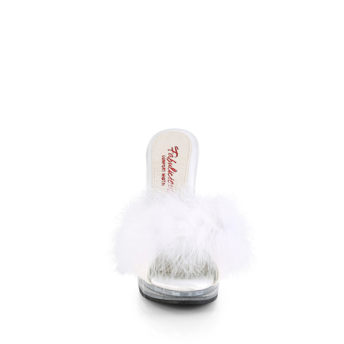 Fabulicious  Des sandales GLORY-501f-8 WHT FAUX EN CUIR-FUR / CLR