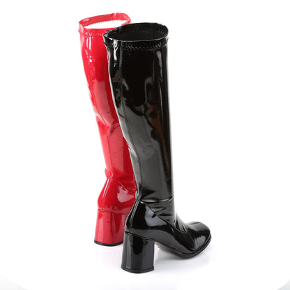 Funtasma Womens Boots GOGO-300HQ Blk-Red Pat