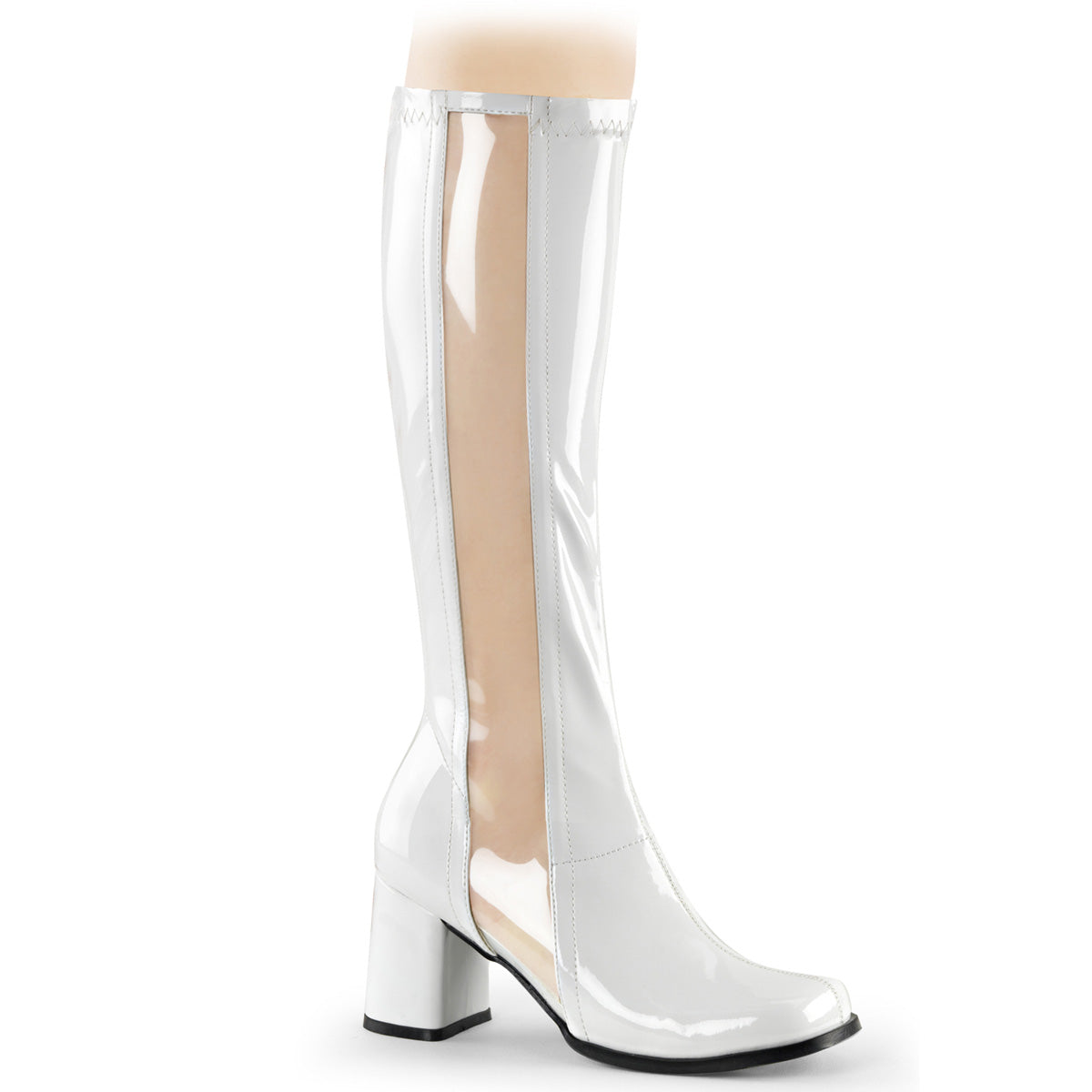 Funtasma Bottes pour femmes Gogo-303 wht str pat-clr TPU